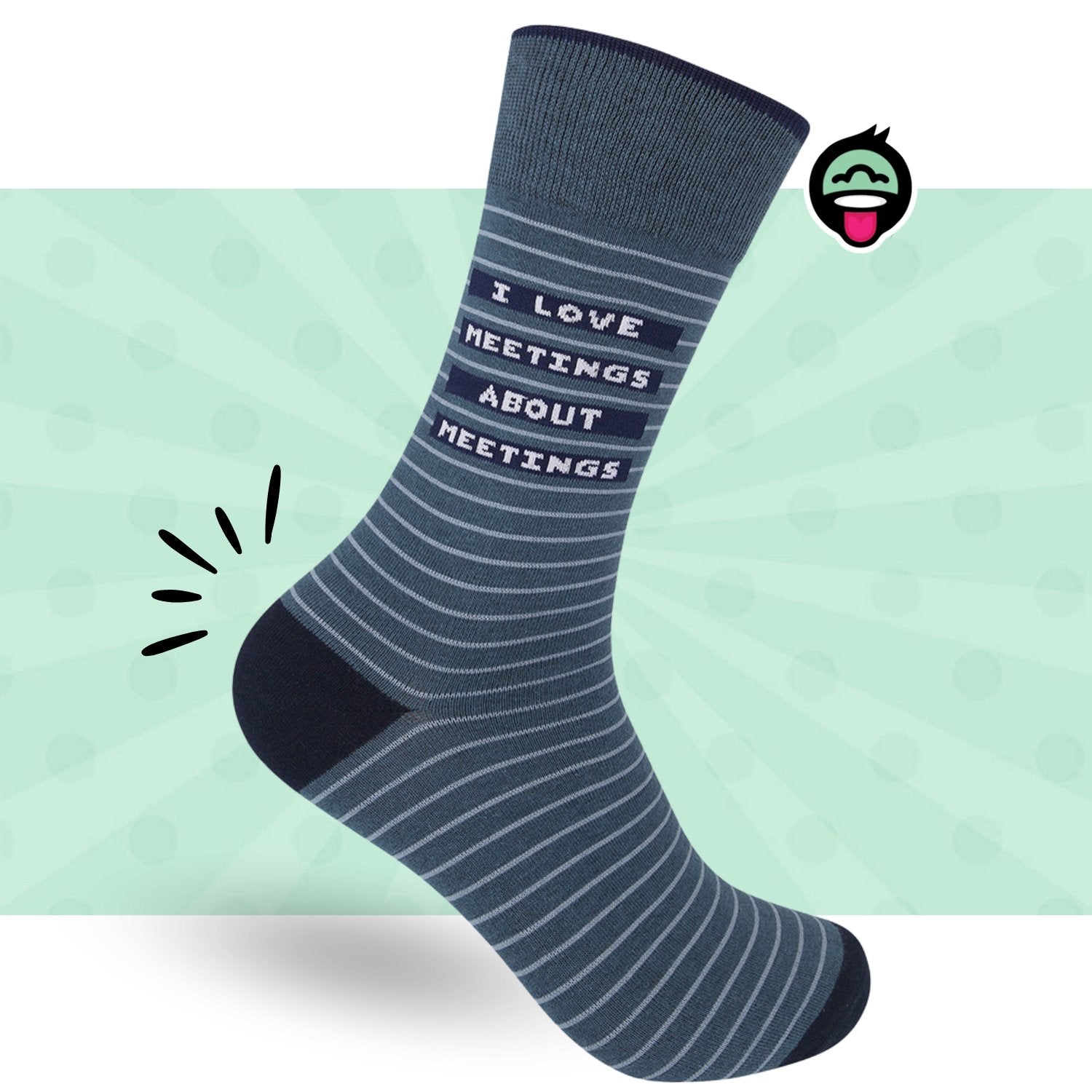 I Love Meetings About Meetings Socks | Funny Unisex Socks - HER Home Design Boutique